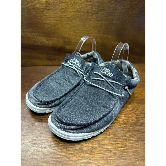 Hey Dude Wally Boho Men 12 Denim Brown Neutral Slip On Shoes Casual Cowboy Aztec - Picture 1 of 7